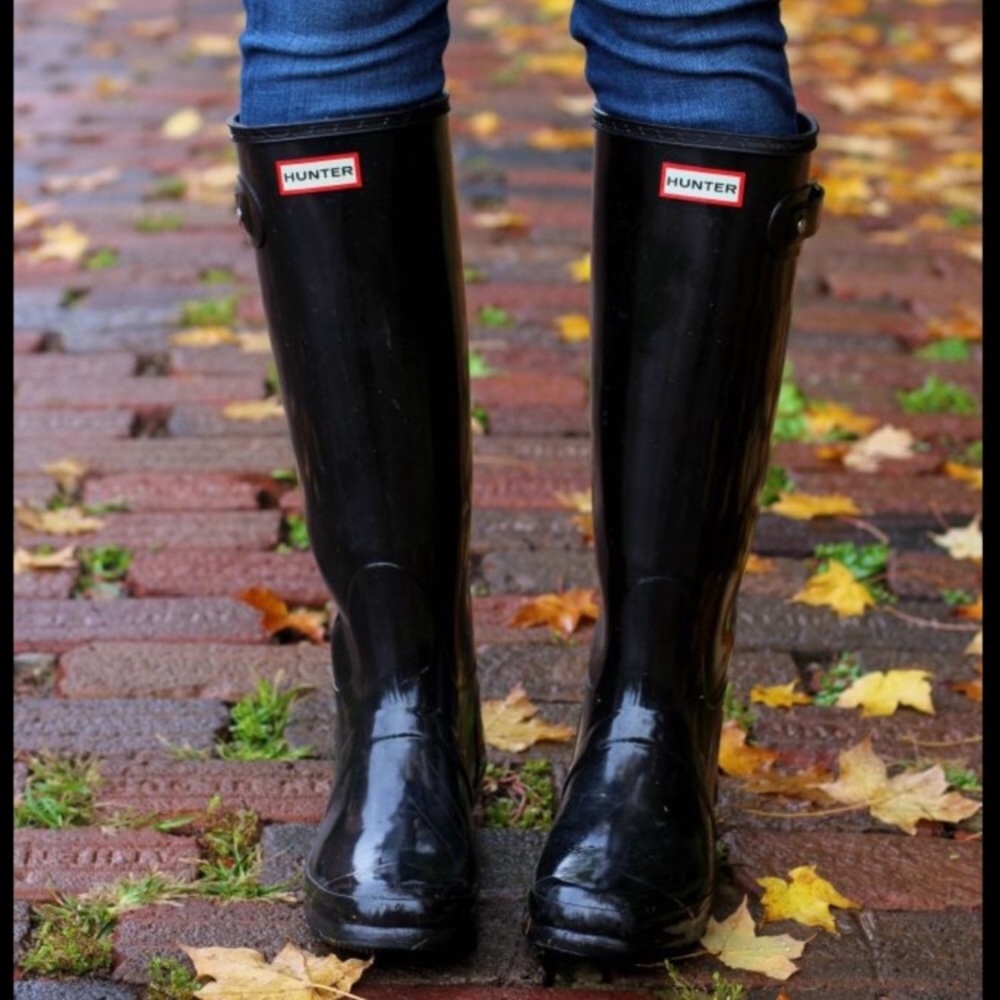 Women’s Hunter black floss boots